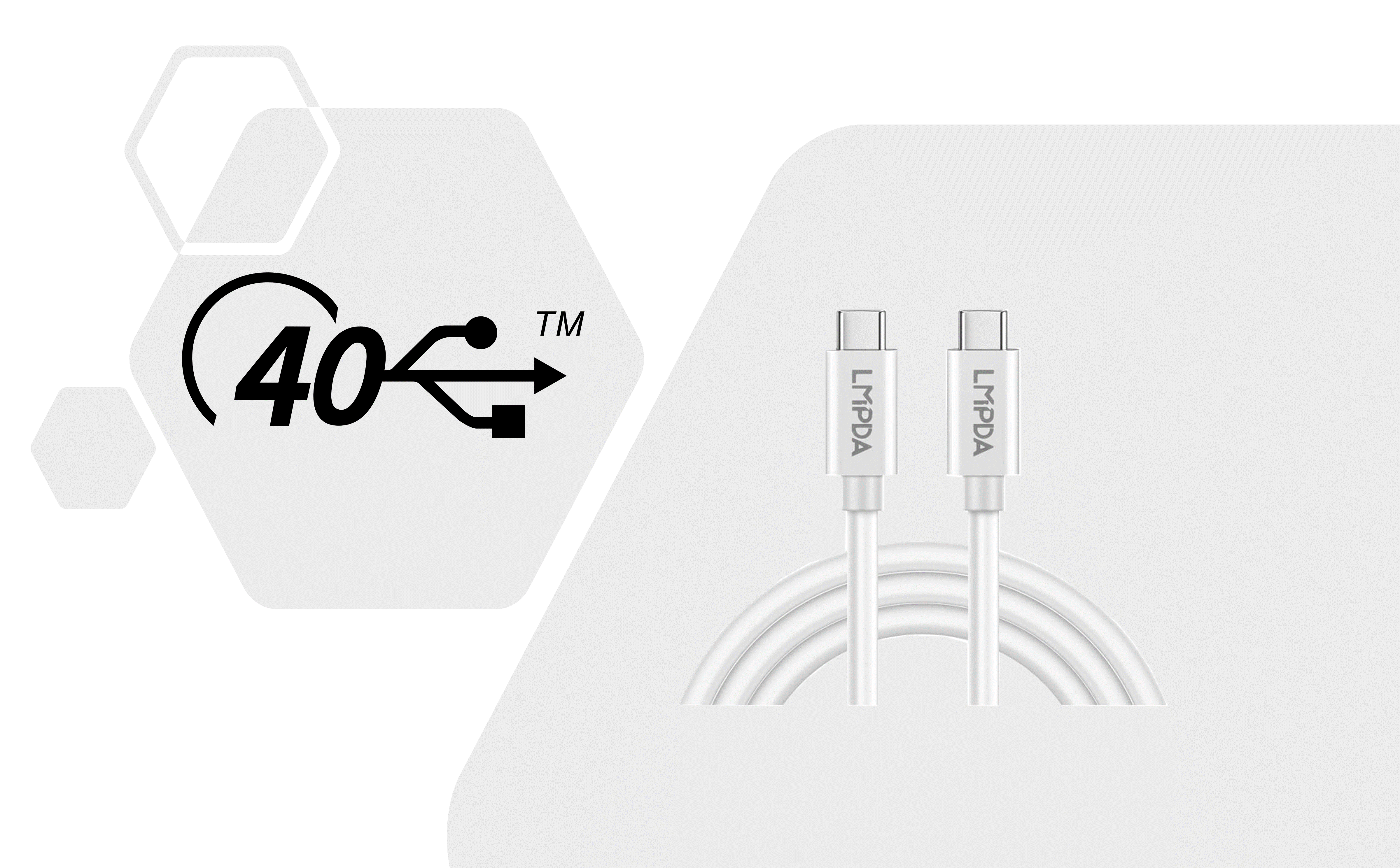 超越苹果 Thunderbolt Pro Cable 的 40Gbps USB4 数据线