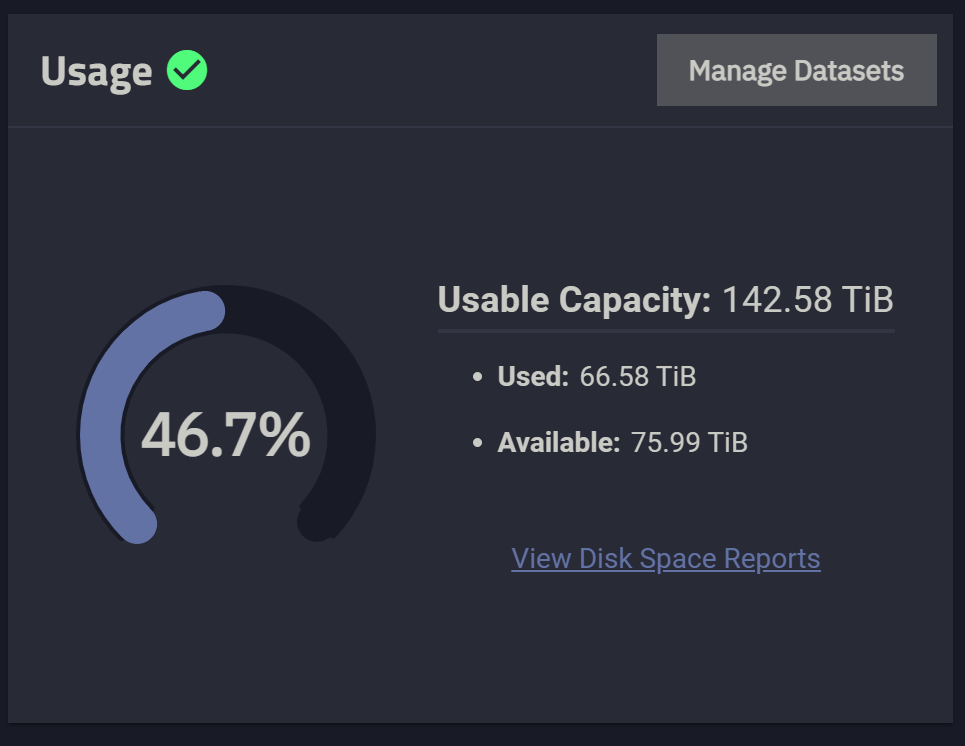 图 18. 总容量来到了 142.58TB，nice