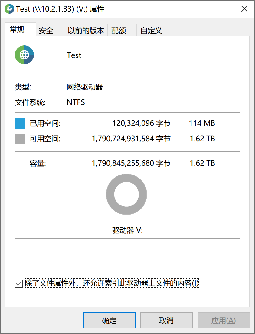 图 18. 查看 SMB 挂载，发现已经没有文件占用，但是文件系统依旧显示存在 115MiB 的占用。